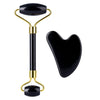 Load image into Gallery viewer, Obsidian Crystal Face Roller and Gua Sha Set